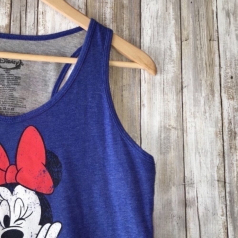 Minnie Mouse Blue Striped Tank - Picture 3 of 5